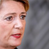 La conseillère Karin Keller-Sutter au front dimanche à Bruxelles sur le dossier russo-ukrainien.